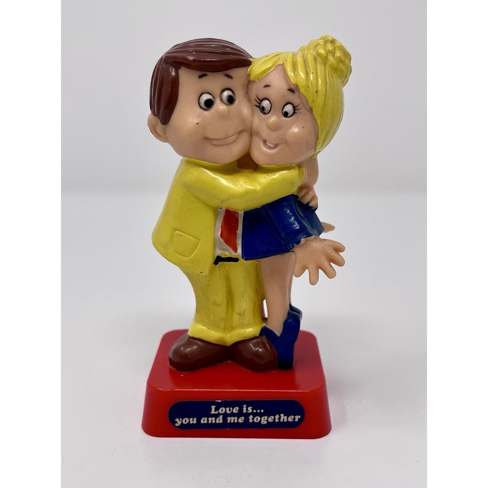 Vintage MCM Berries 1972 "Love is... You and Me Together" Plastic Figurine #360